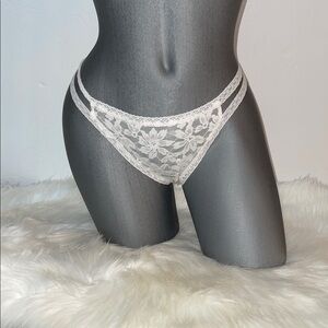 Victoria’s Secret Pink Strappy Lace Thong String Panties Underwear. NWT